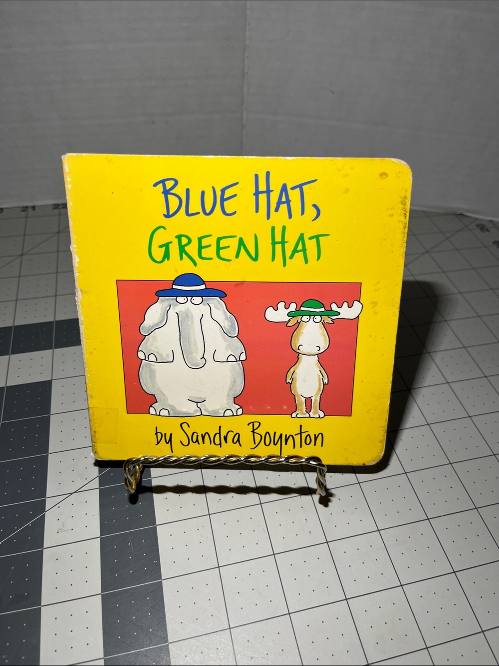 Blue Hat, Green Hat Children's Board Book - Yellow